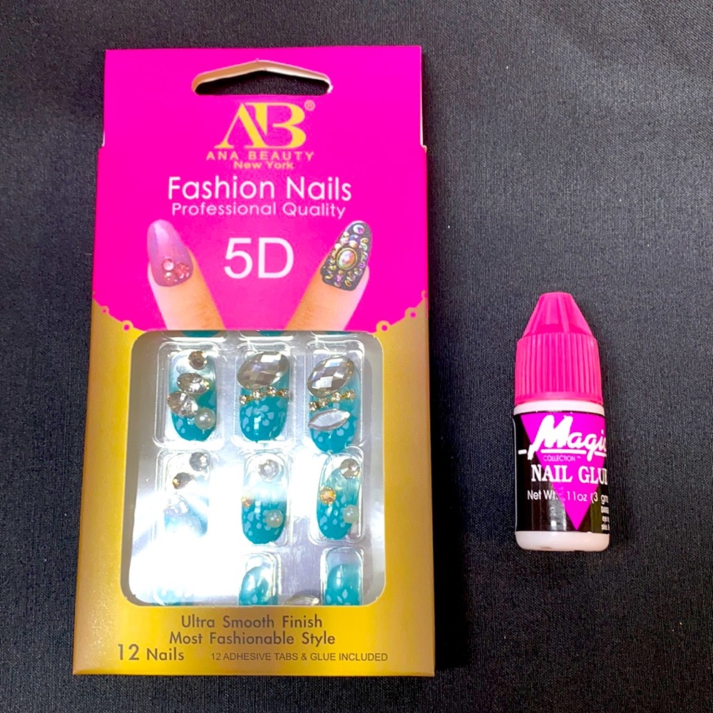 Nail Art ANA Beauty fashion nails 5D 12 Nails